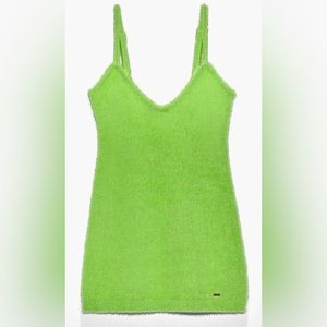 🆕Savage X Fenty Fluffy Green Slip - Size: S